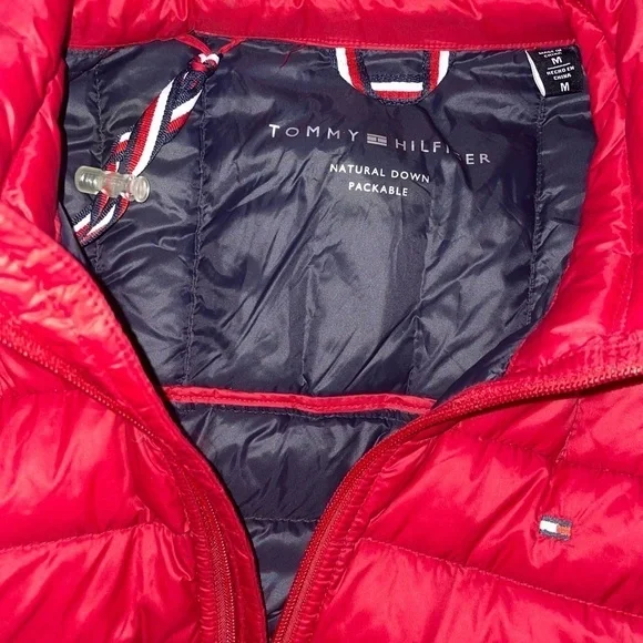 Tommy Hilfiger Red Packable Coat - Picture 4 of 8